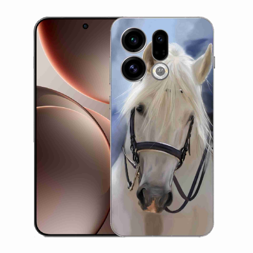 Gél borítás mmCase az Oppo Find X9-hez - fehér ló