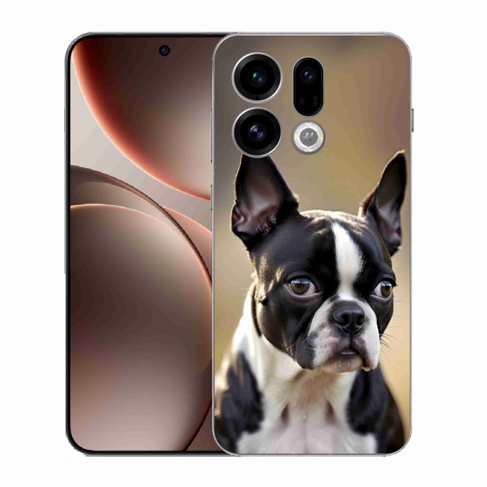 Gél borítás mmCase az Oppo Find X9-hez - Boston Terrier