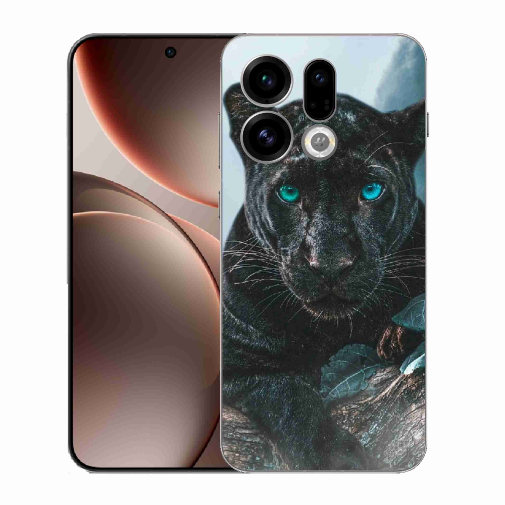 Gél borítás mmCase az Oppo Find X9-hez - fekete párduc