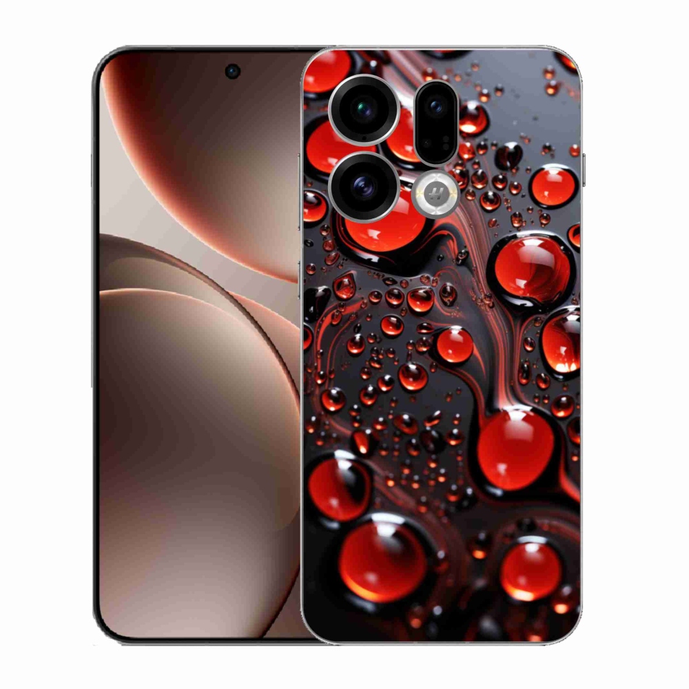 Gél borítás mmCase az Oppo Find X9-hez - piros csepp 2