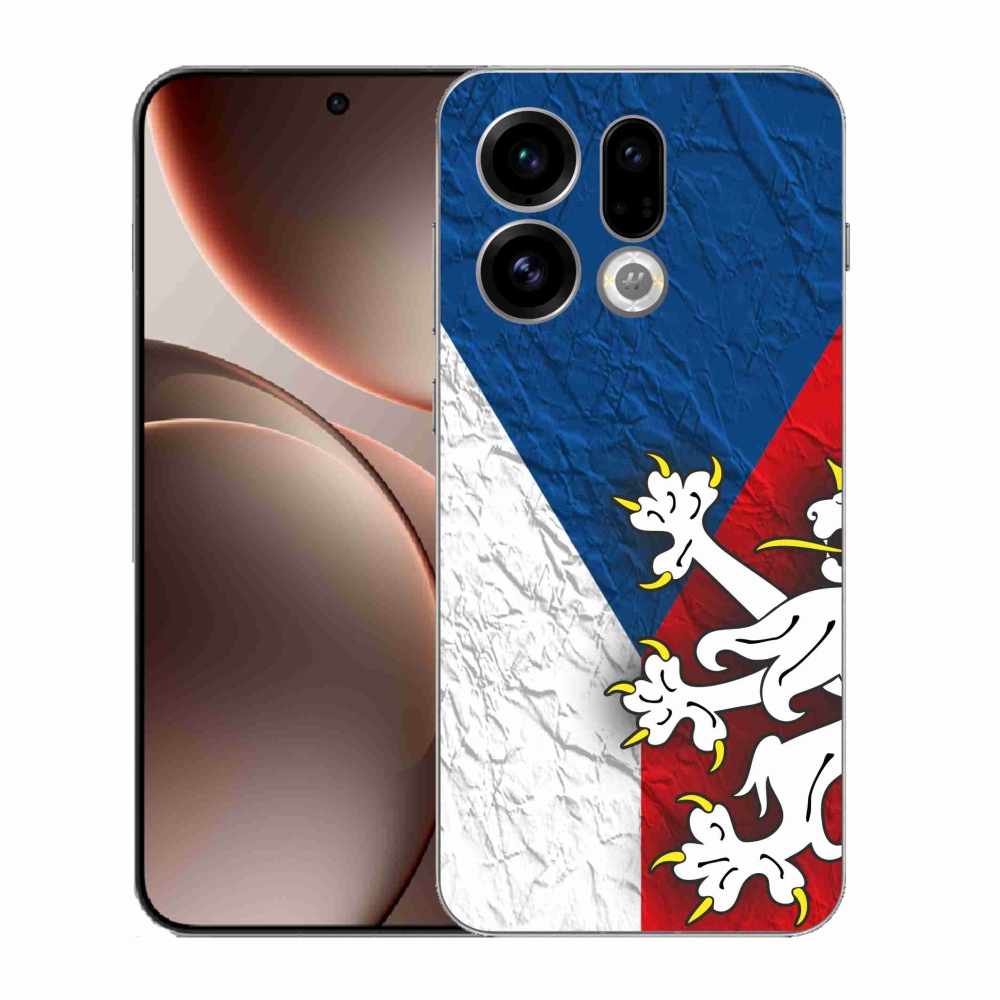 Gél borítás mmCase az Oppo Find X9 számára - cseh zászló 1