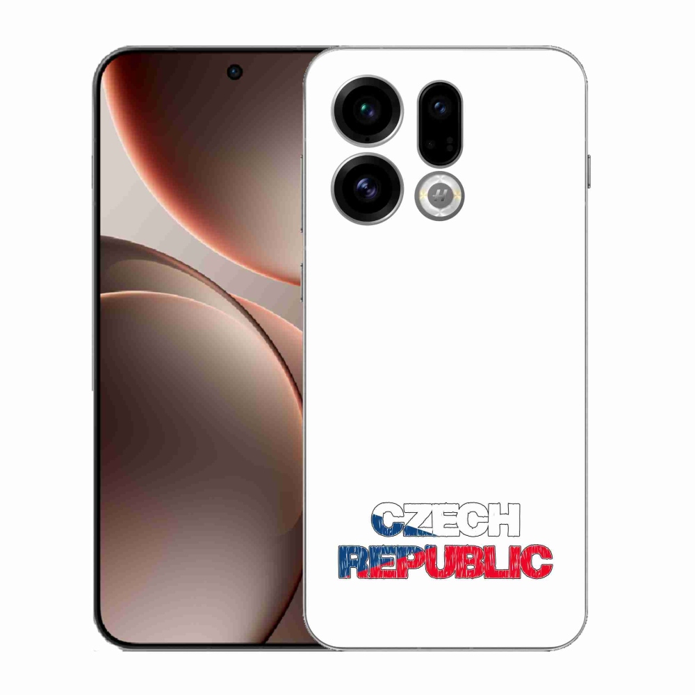 Gél borítás mmCase az Oppo Find X9-hez - Csehország fehér háttér