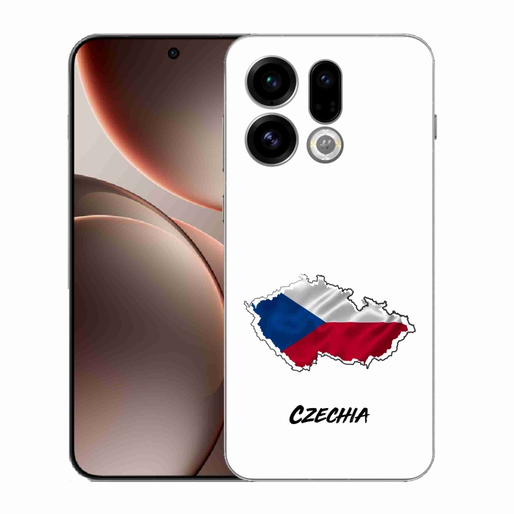 Gél borítás mmCase az Oppo Find X9-hez - Csehország fehér háttér