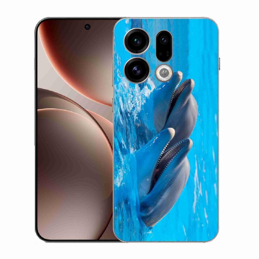 Gél borítás mmCase az Oppo Find X9-hez - delfinek