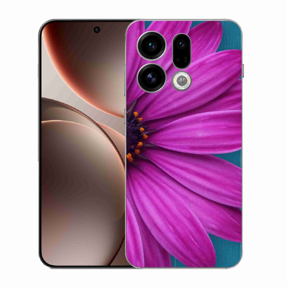 Zselés borítás mmCase az Oppo Find X9-hez - lila margaréta