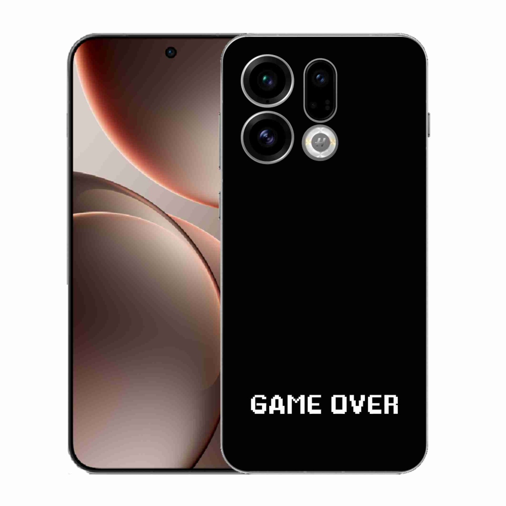 Gél borító mmCase az Oppo Find X9-hez - játék fekete háttérrel