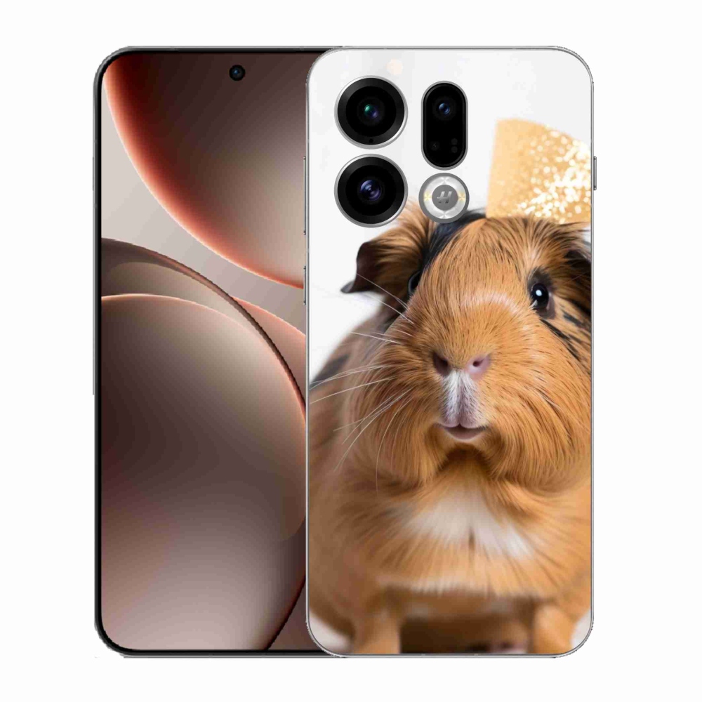Gél borítás mmCase az Oppo Find X9-hez - barna tengerimalac