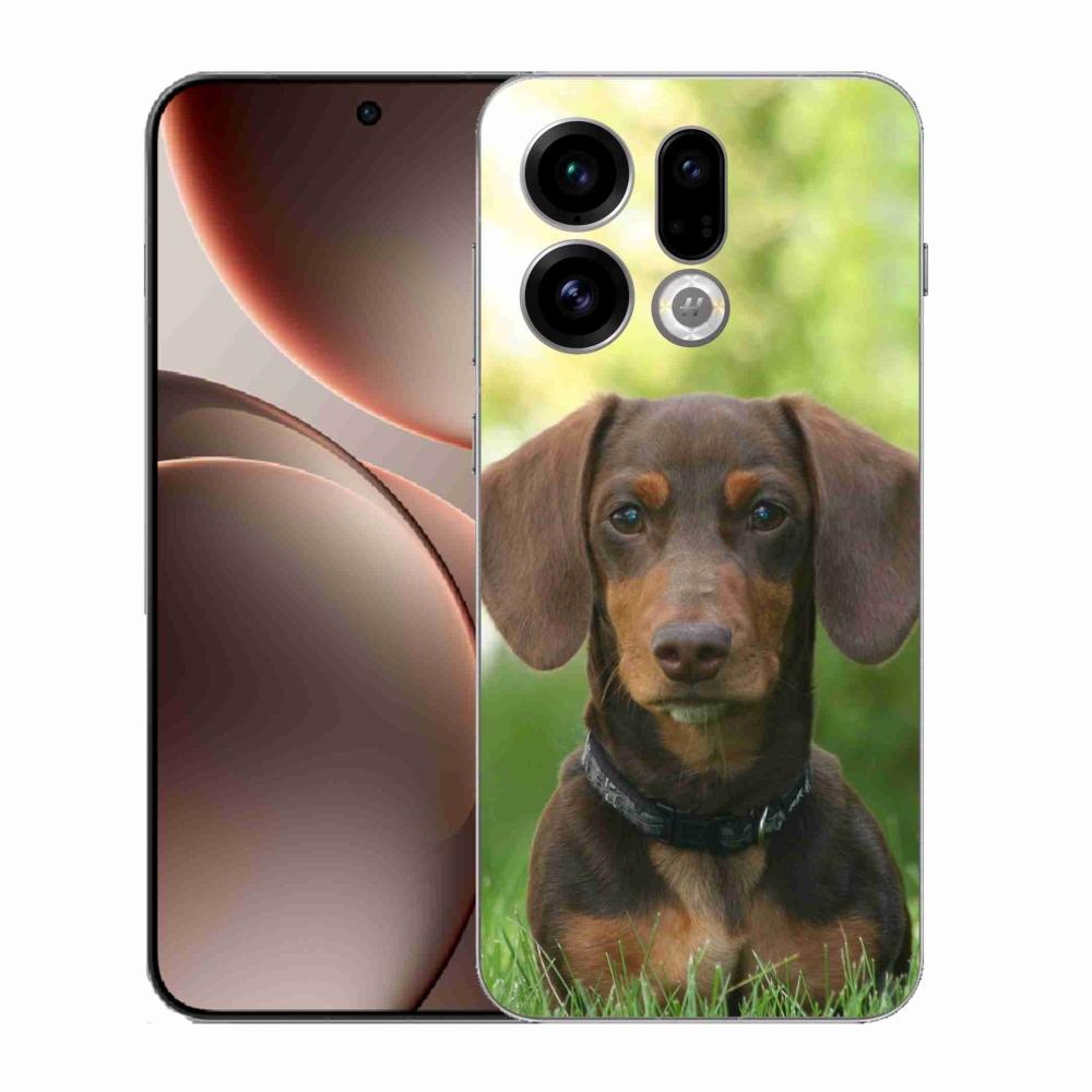 Gél borítás mmCase az Oppo Find X9-hez - barna tacskó