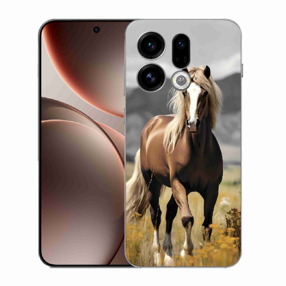 Zselés borítás mmCase Oppo Find X9 - barna ló 1
