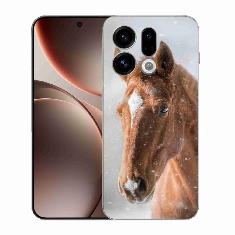 Gél borítás mmCase Oppo Find X9 - barna ló 2