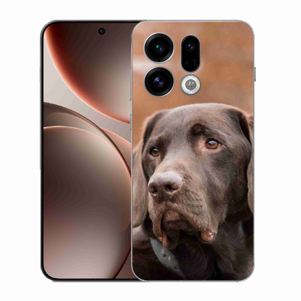 Gél borítás mmCase az Oppo Find X9-hez - barna labrador