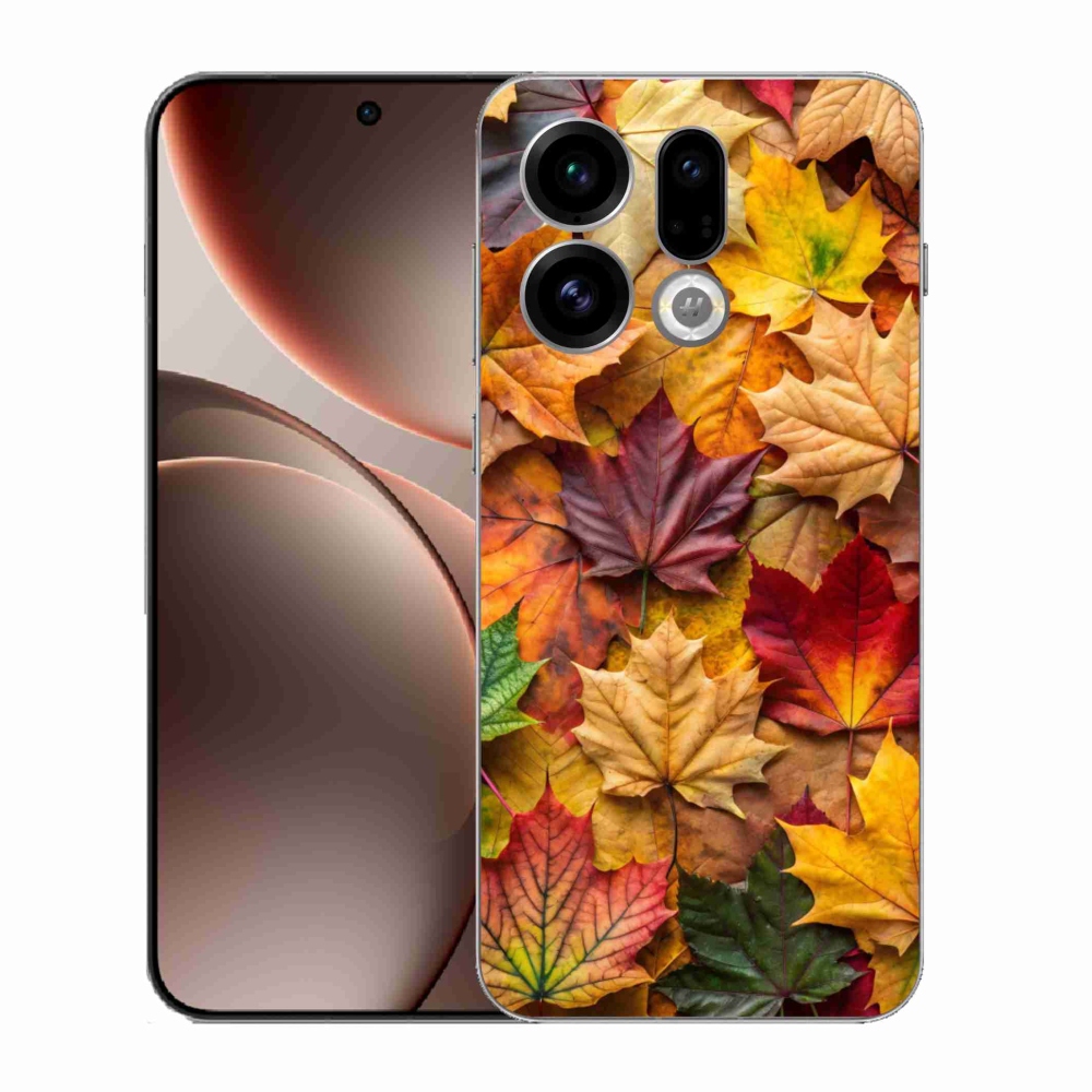 Gél borítás mmCase az Oppo Find X9-hez - juharlevelek 2