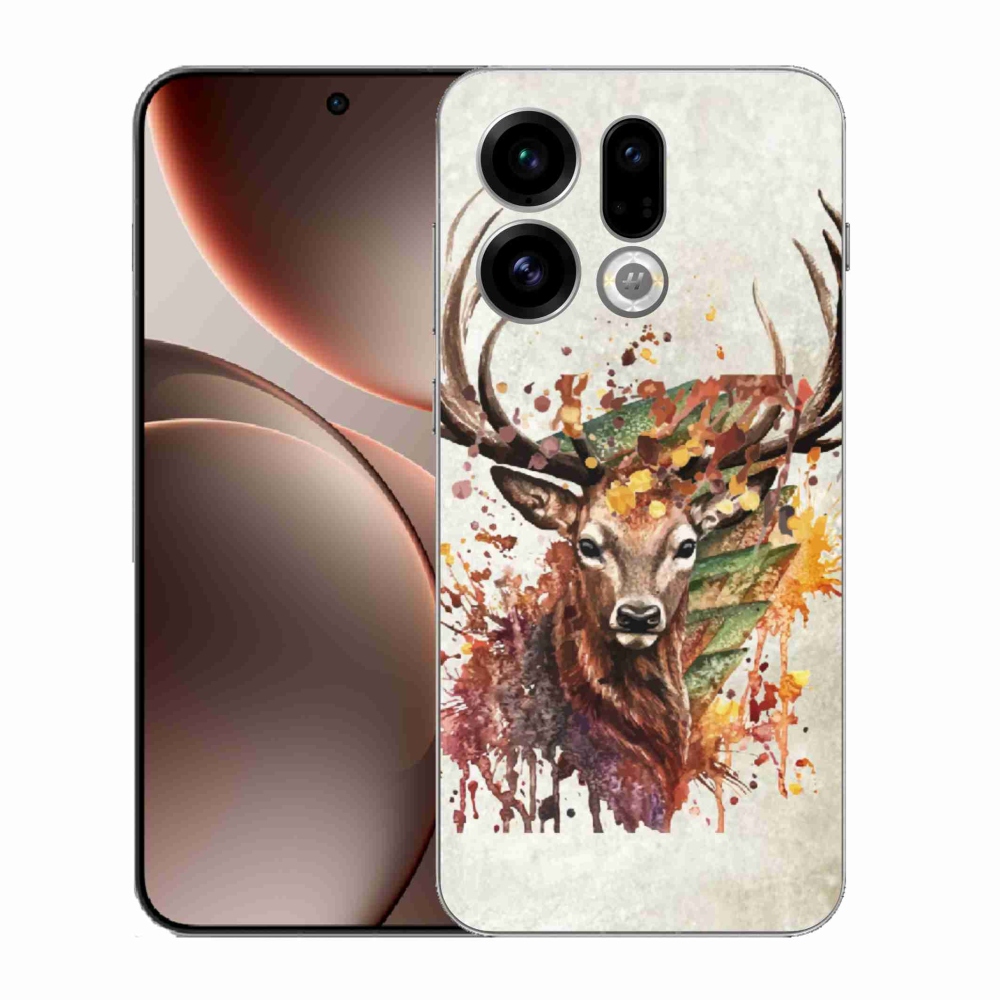 Zselés borítás mmCase az Oppo Find X9-hez - szarvas 1