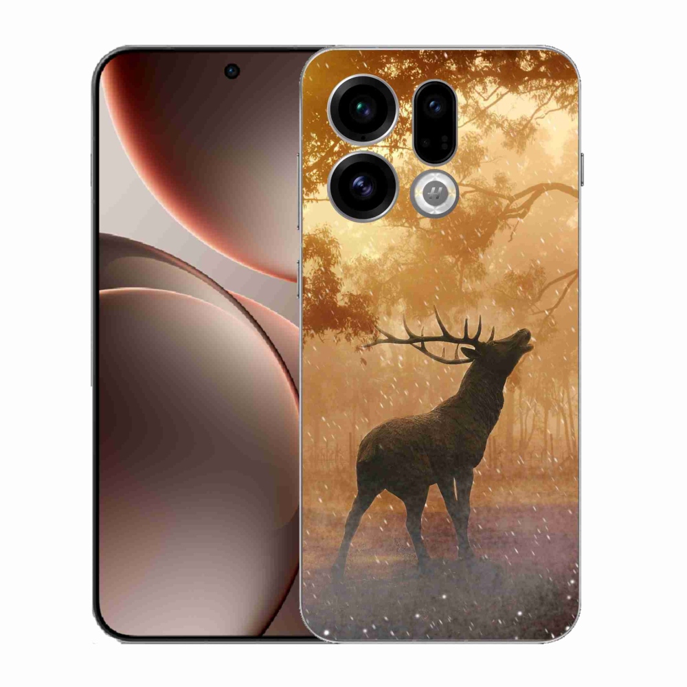Zselés borítás mmCase az Oppo Find X9-hez - szarvas a vadászaton