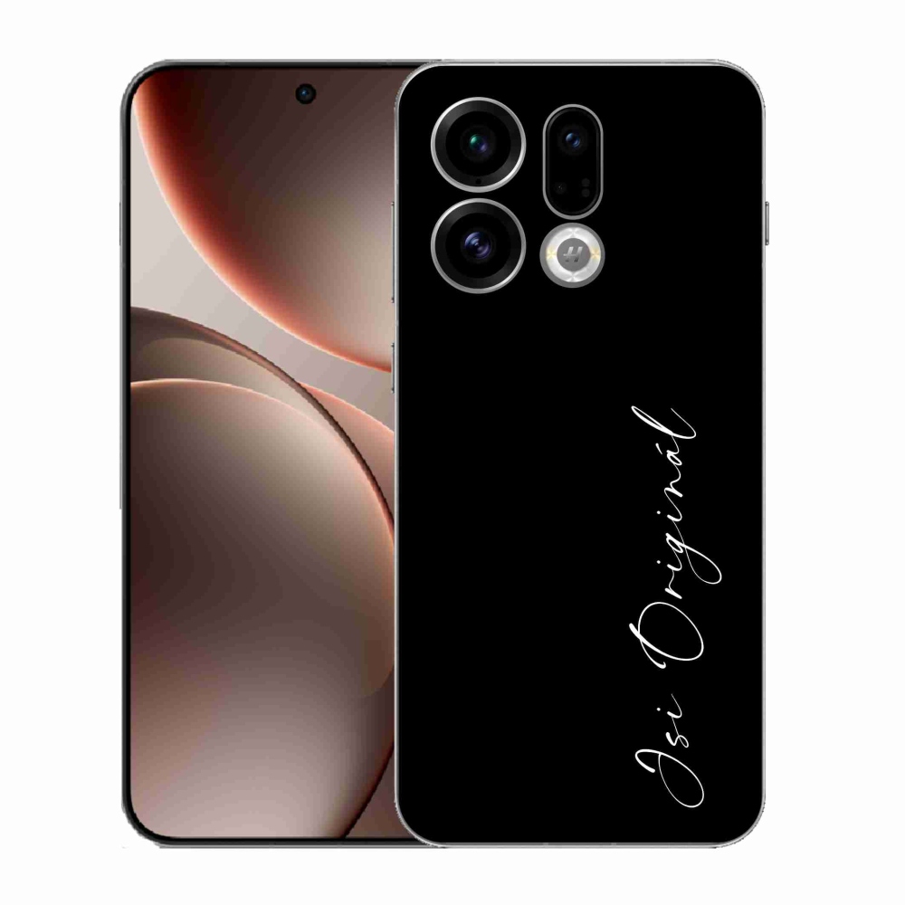 Gél borító mmCase Oppo Find X9 - Ön az eredeti fekete háttérrel