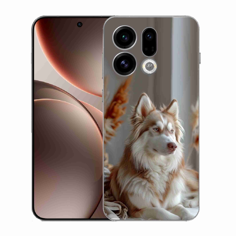 Gél borítás mmCase az Oppo Find X9-hez - csendes szibériai husky