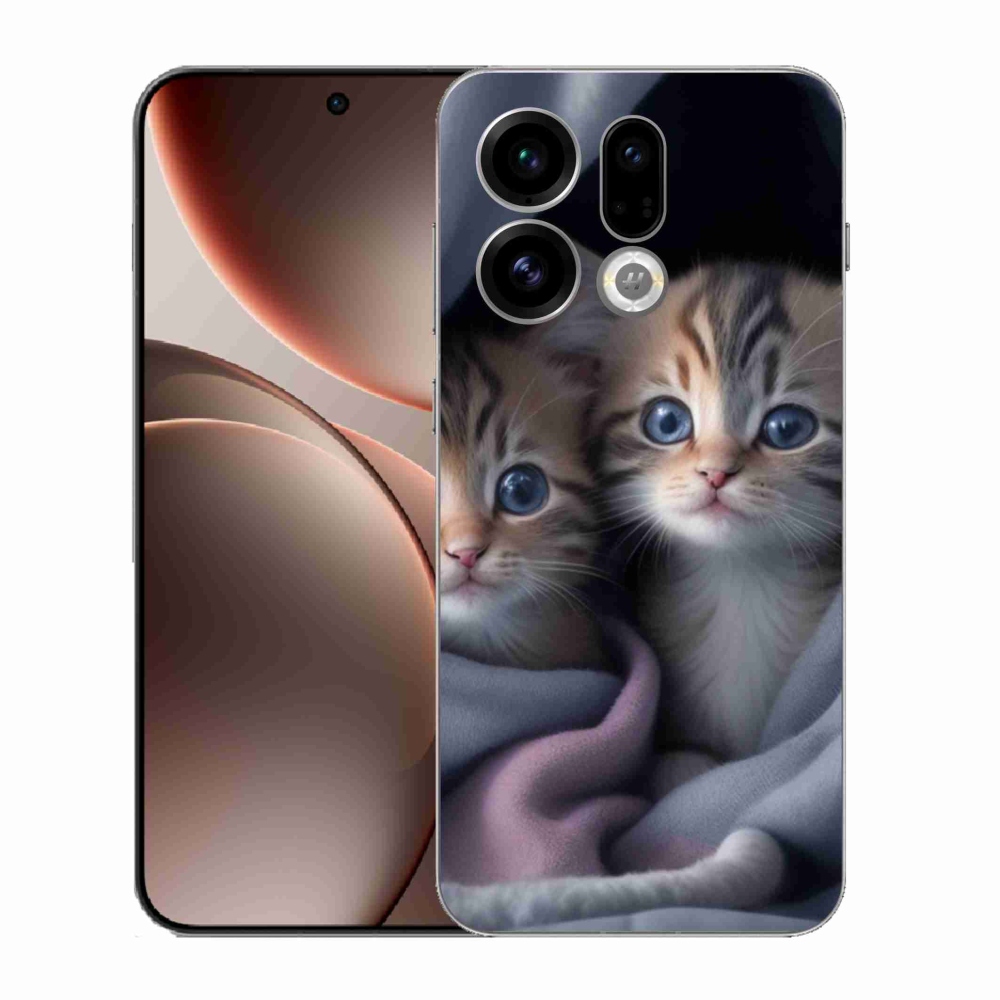 Gél borítás mmCase az Oppo Find X9 számára - cat duo 2
