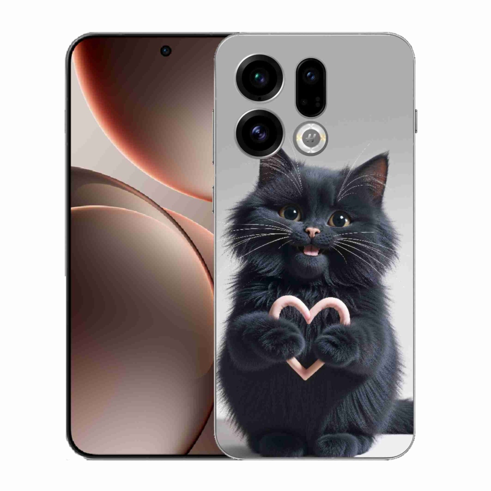 Gél borító mmCase az Oppo Find X9-hez - macska szeretet 3