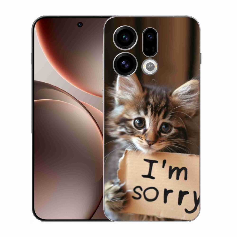 Gél borítás mmCase az Oppo Find X9-hez - Cat's Excuse (Macska mentsége)