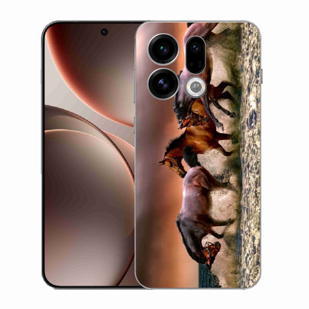 Gél borítás mmCase az Oppo Find X9-hez - lovak 1