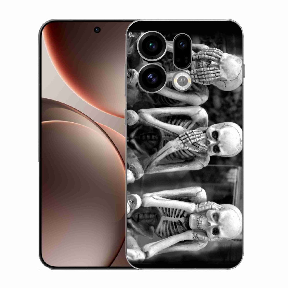 Gél borítás mmCase az Oppo Find X9-hez - csontvázak