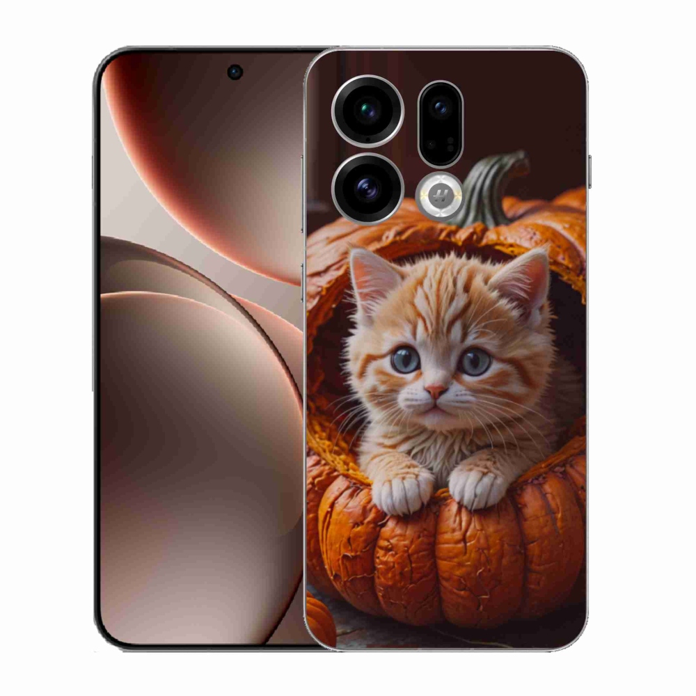 Gél borítás mmCase az Oppo Find X9-hez - cica és tök 2