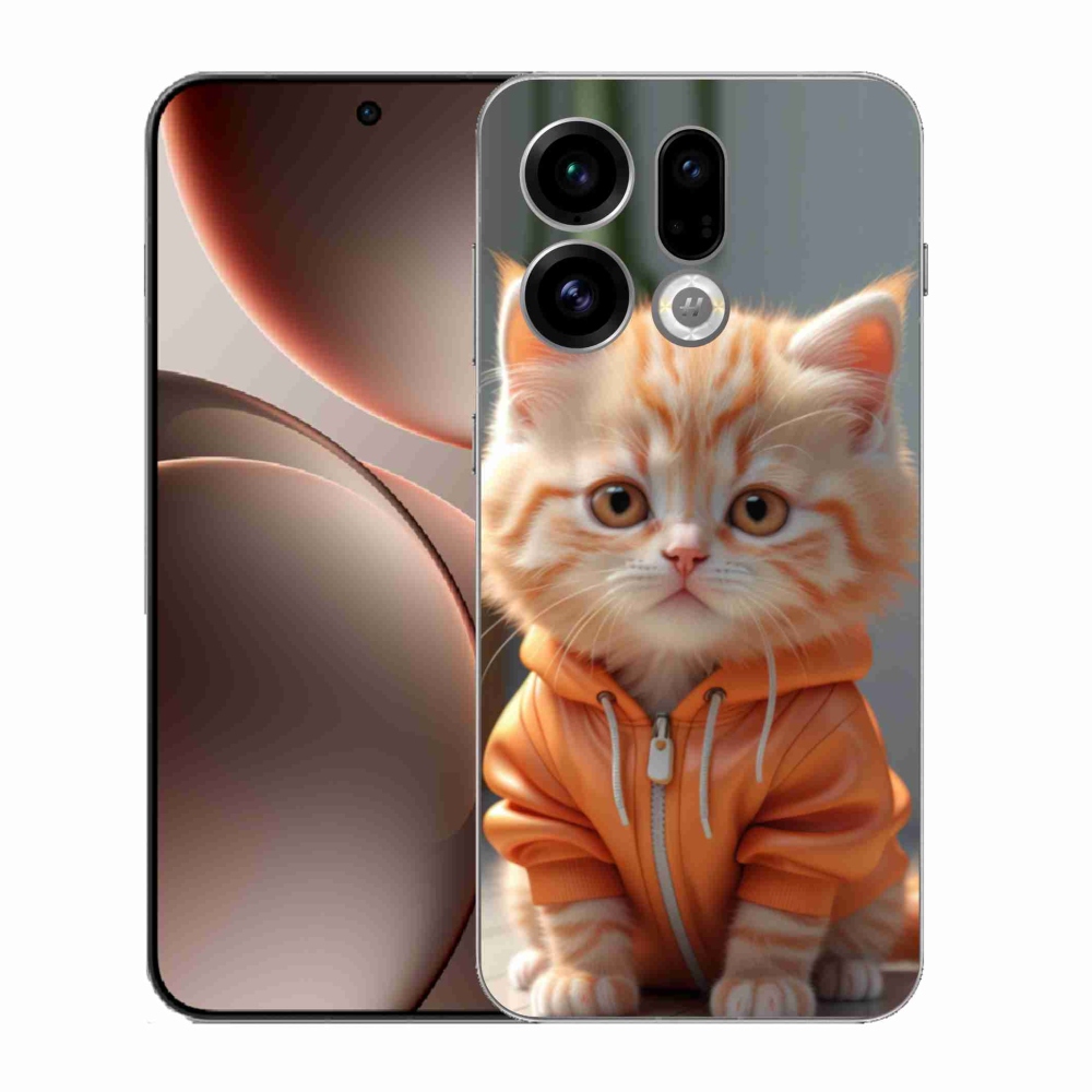 Gél borítás mmCase az Oppo Find X9-hez - cica melegítőben