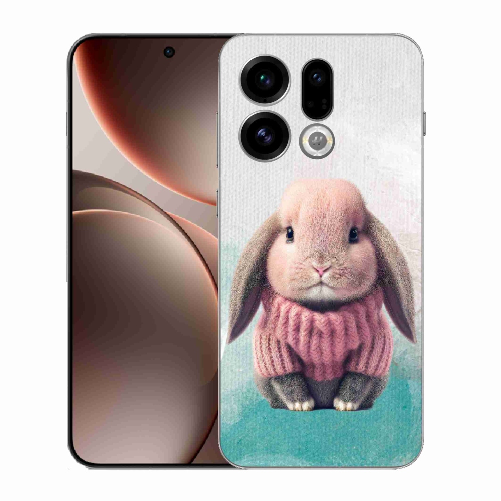 Gél borítás mmCase az Oppo Find X9-hez - nyúl pulóverben