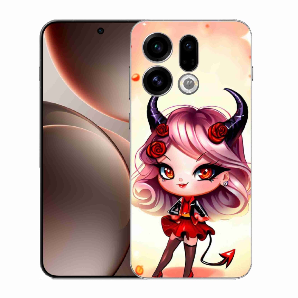 Gél borítás mmCase az Oppo Find X9 számára - rajzfilm ördög