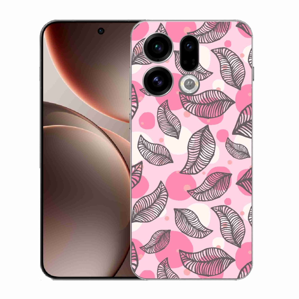 Gél borítás mmCase az Oppo Find X9-hez - rajzfilmes hulló levelek