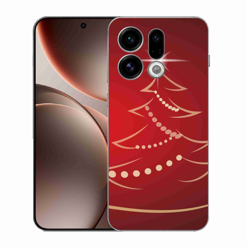 Gél borítás mmCase az Oppo Find X9-hez - karácsonyfa karikatúra