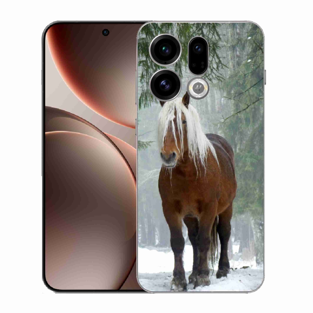 Gél borítás mmCase az Oppo Find X9-hez - ló az erdőben