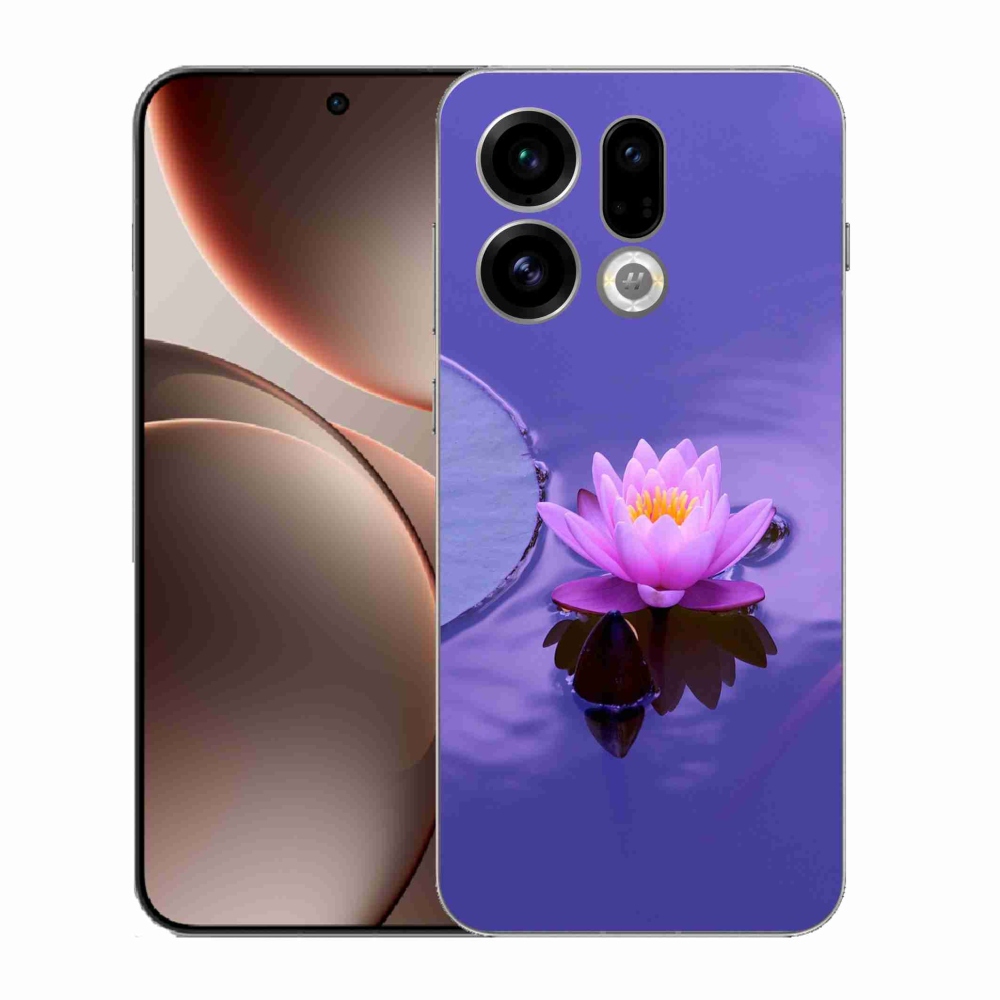 Gél borító mmCase az Oppo Find X9-hez - virág a felületen