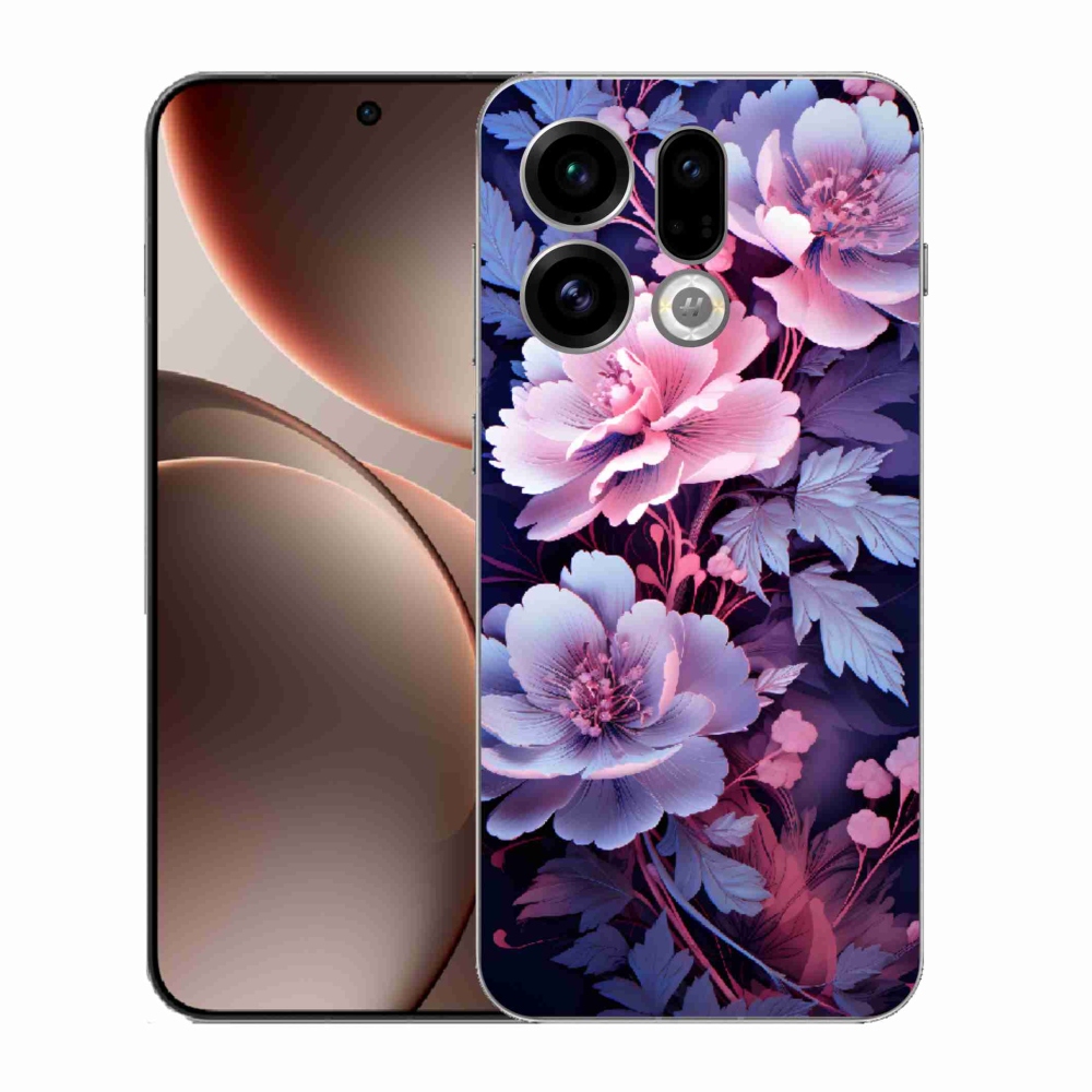 Gél borító mmCase az Oppo Find X9-hez - virágok 11