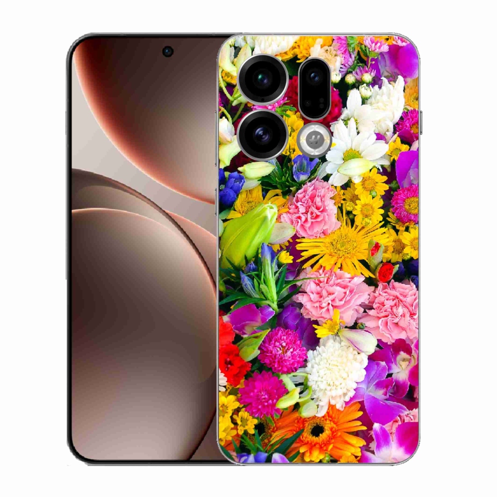Gél borító mmCase az Oppo Find X9-hez - virág 12