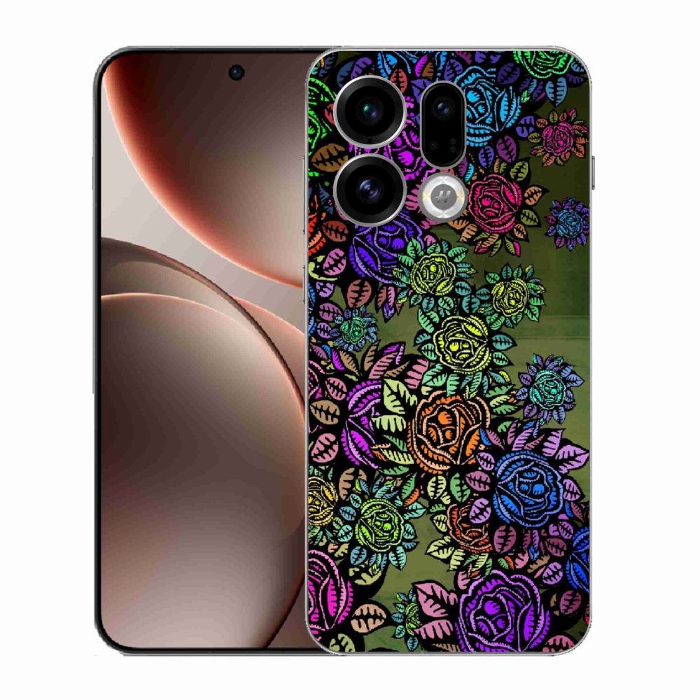 Gél borító mmCase az Oppo Find X9-hez - virágok 6