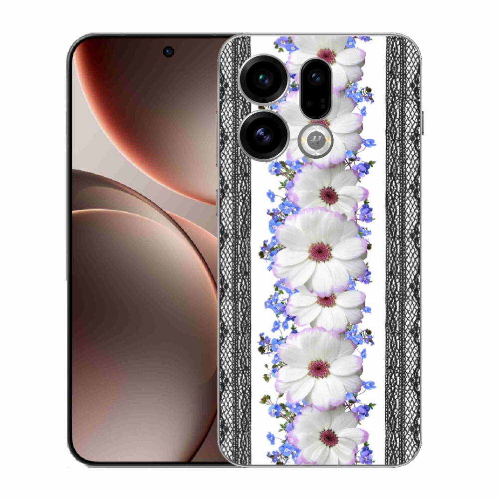 Gél borító mmCase az Oppo Find X9-hez - virágok 8
