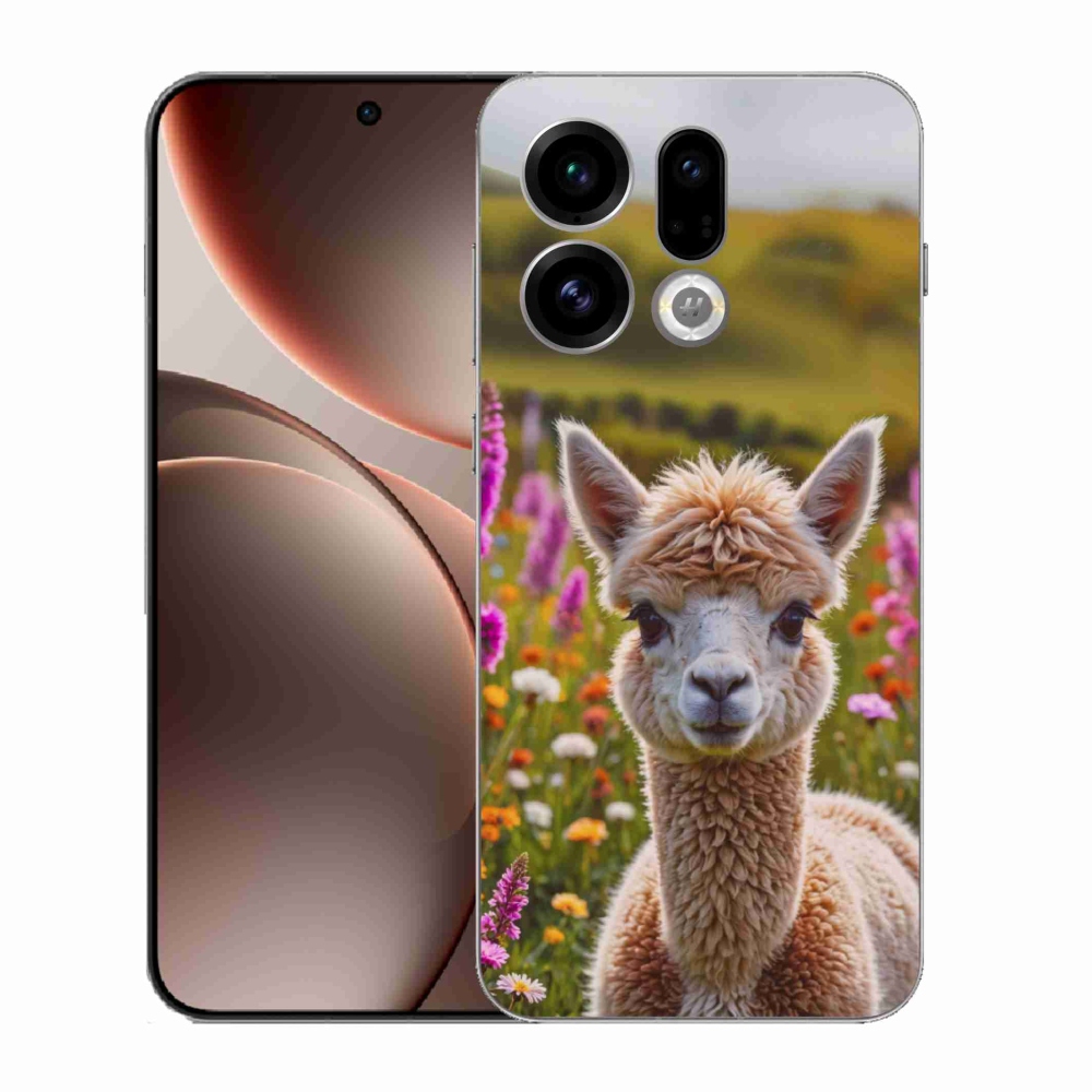Gél borítás mmCase az Oppo Find X9-hez - láma a réten