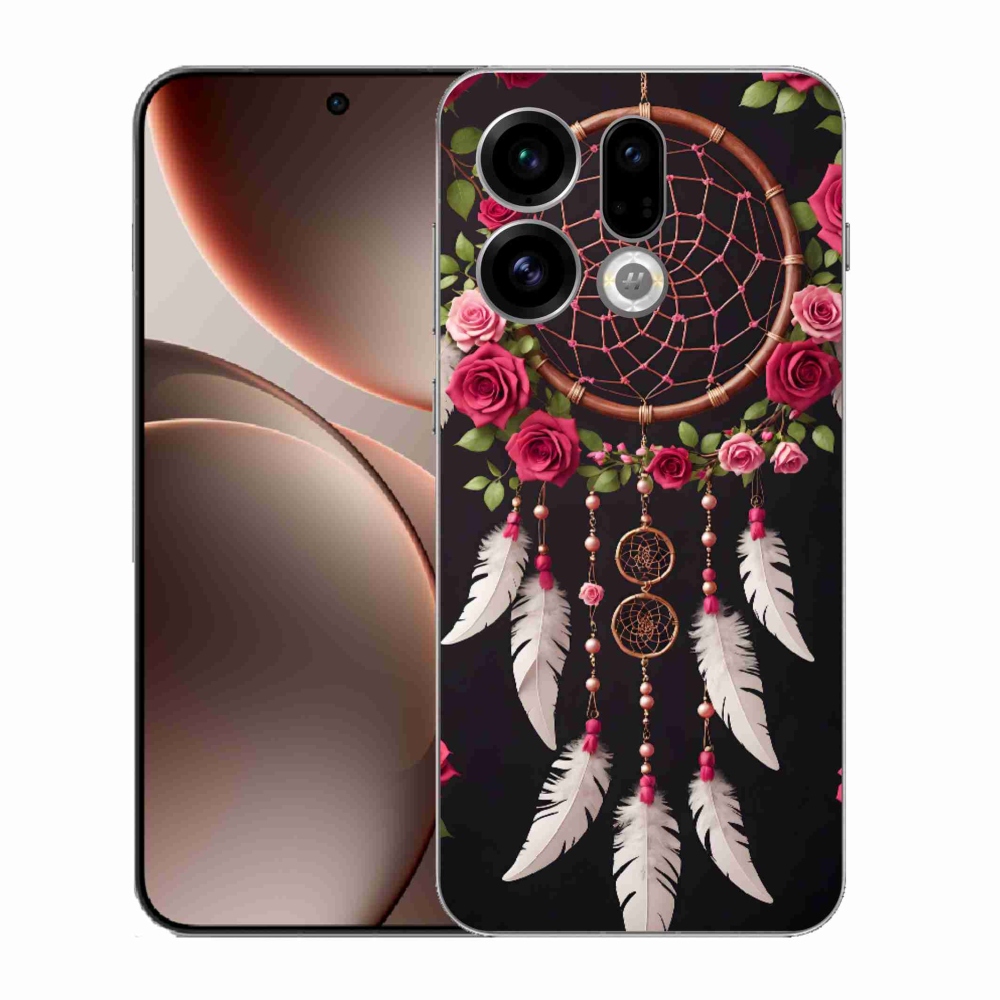 Gél borítás mmCase az Oppo Find X9-hez - álomfogó rózsákkal