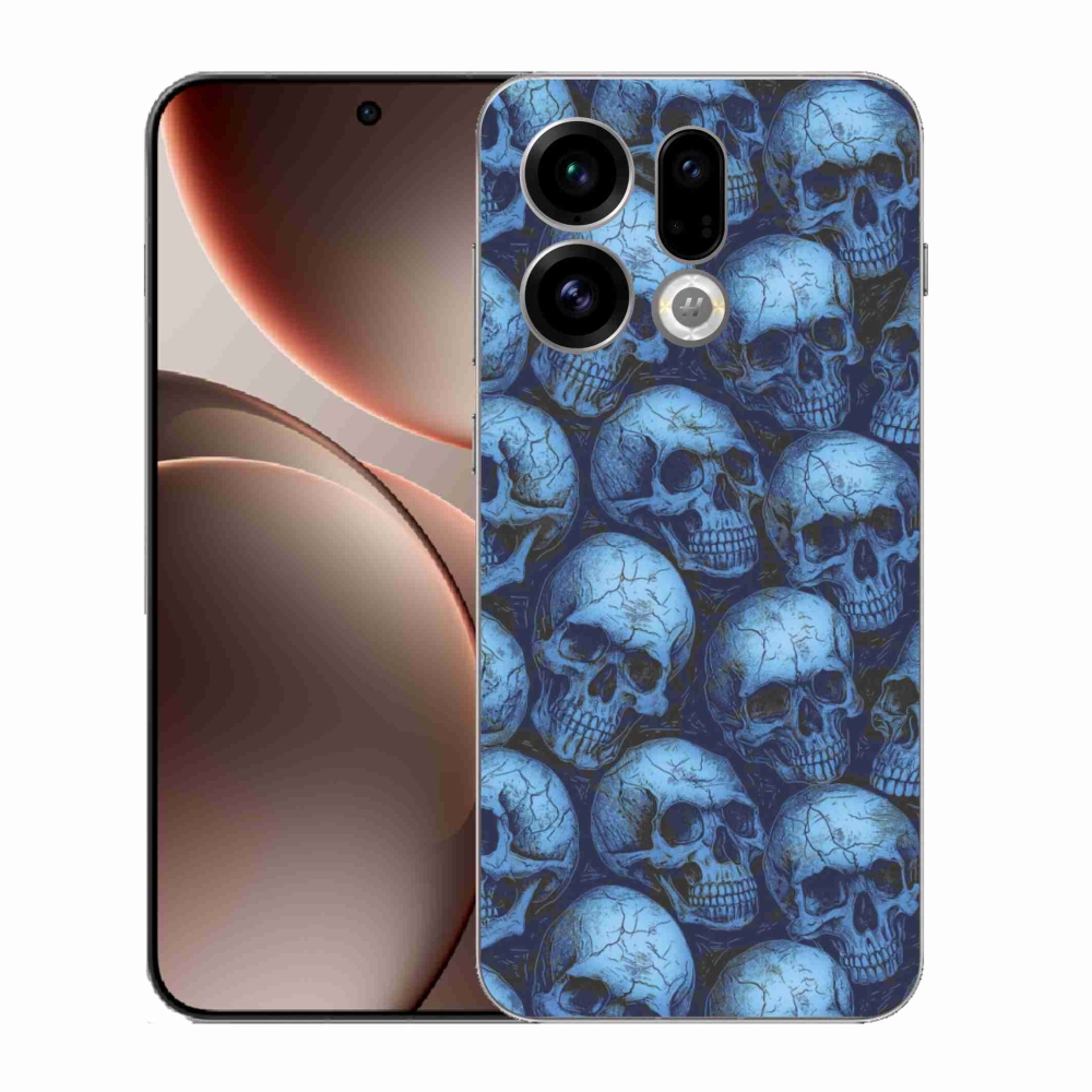 Gél borítás mmCase az Oppo Find X9 számára - koponyák