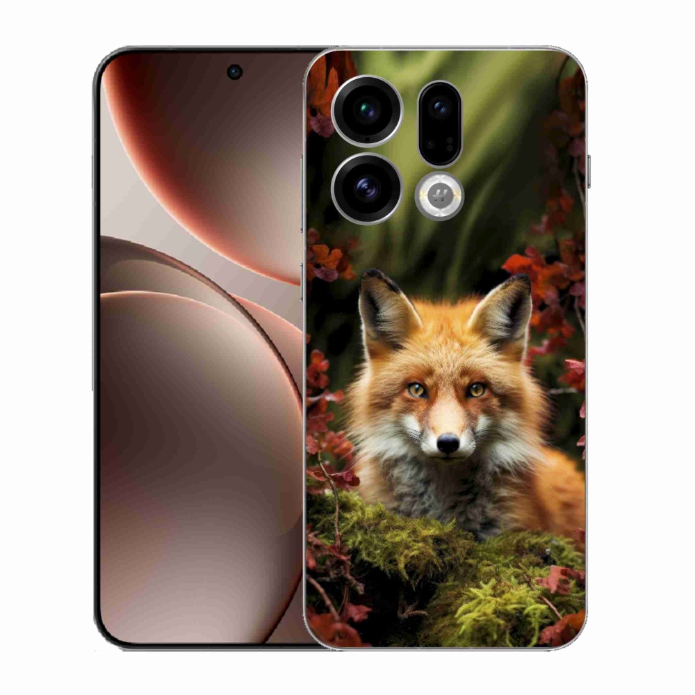 Gél borítás mmCase az Oppo Find X9-hez - róka az erdőben
