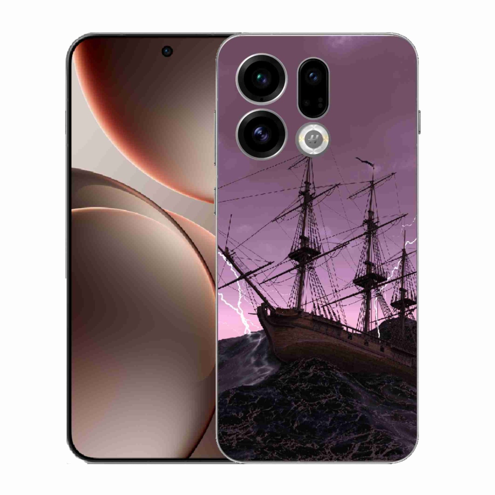 Gél borítás mmCase az Oppo Find X9-hez - hajó a viharban