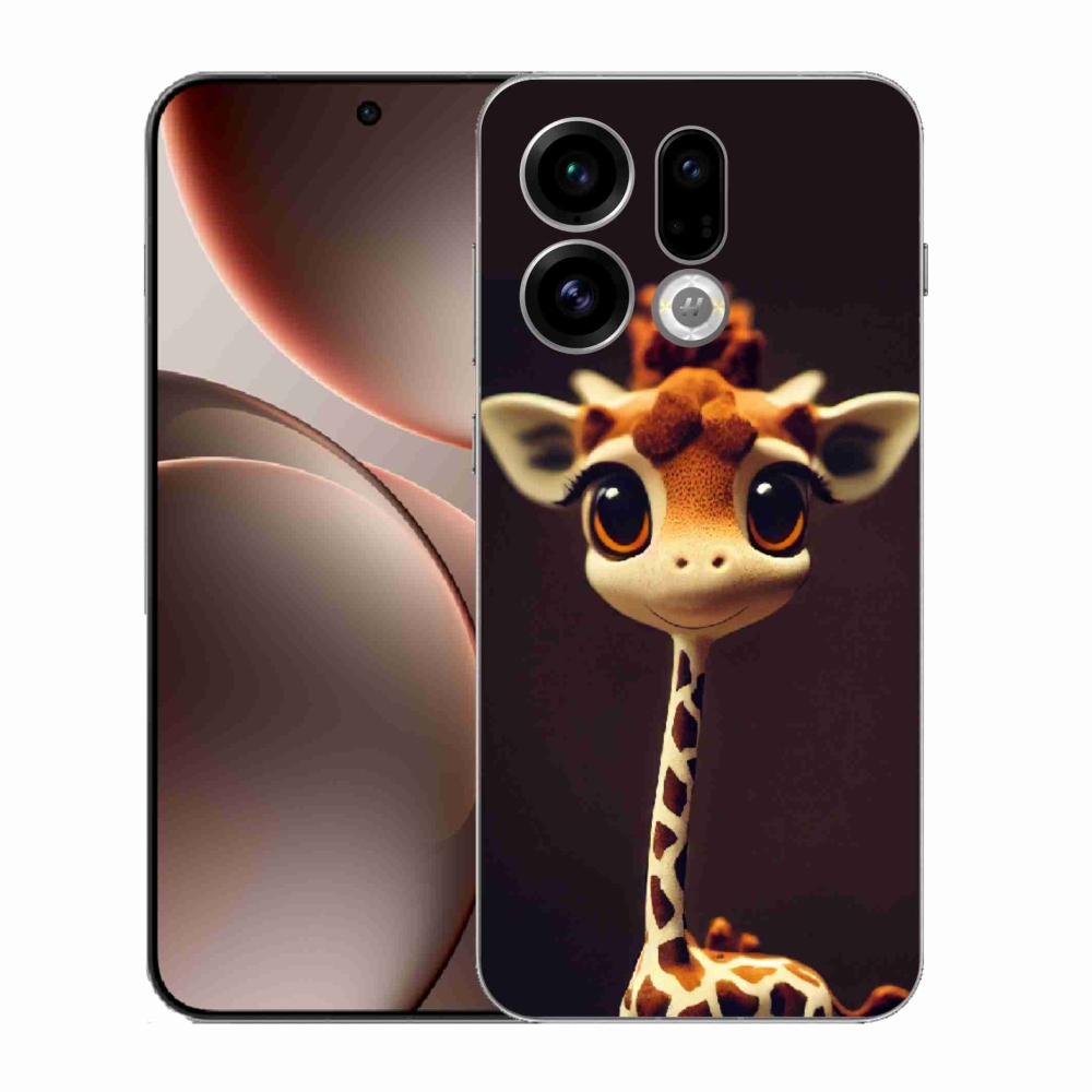 Gél borítás mmCase az Oppo Find X9-hez - kis zsiráf