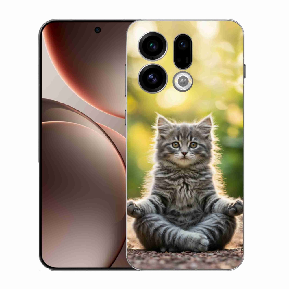 Gél borító mmCase az Oppo Find X9-hez - meditáló cica