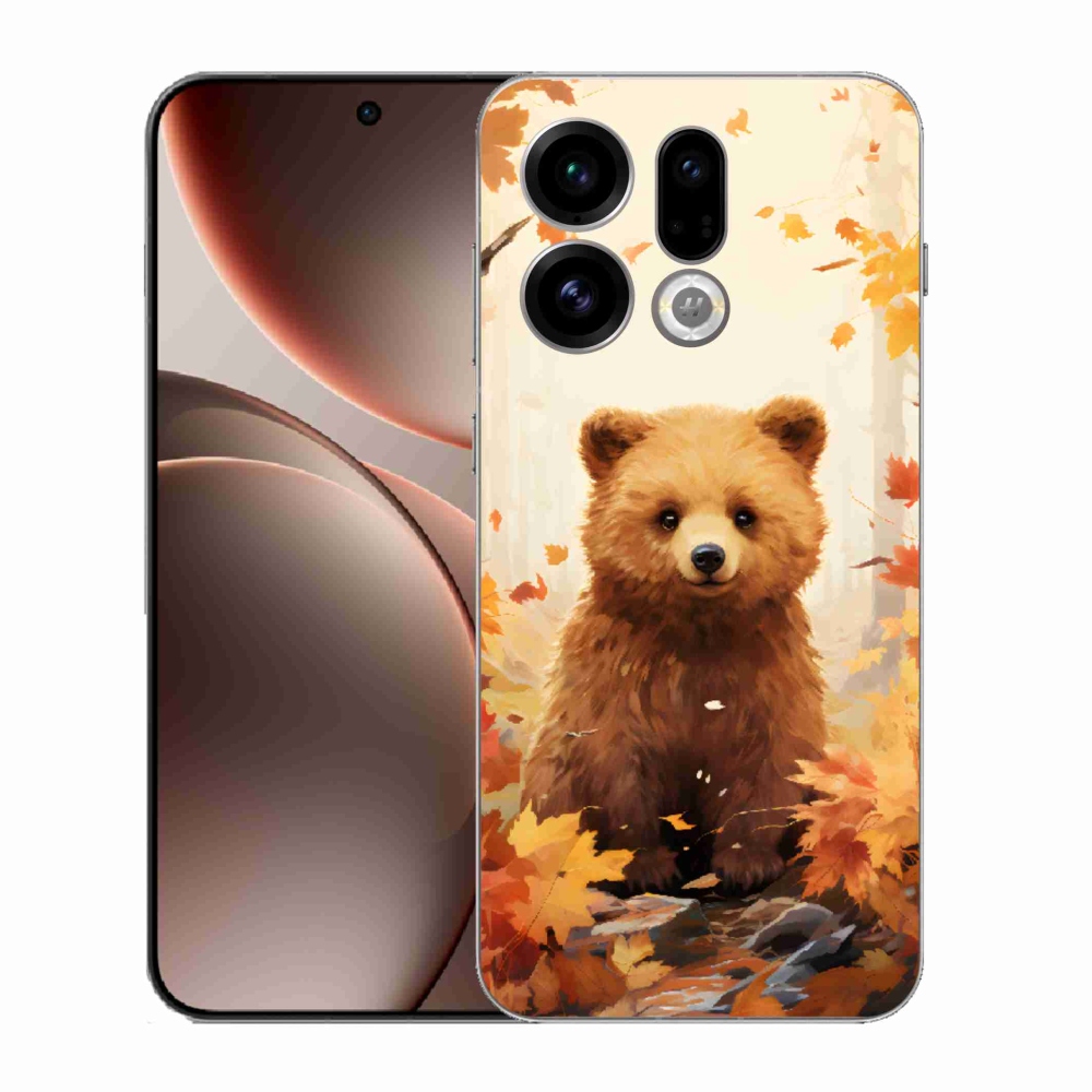 Gél borítás mmCase az Oppo Find X9-hez - medve az erdőben