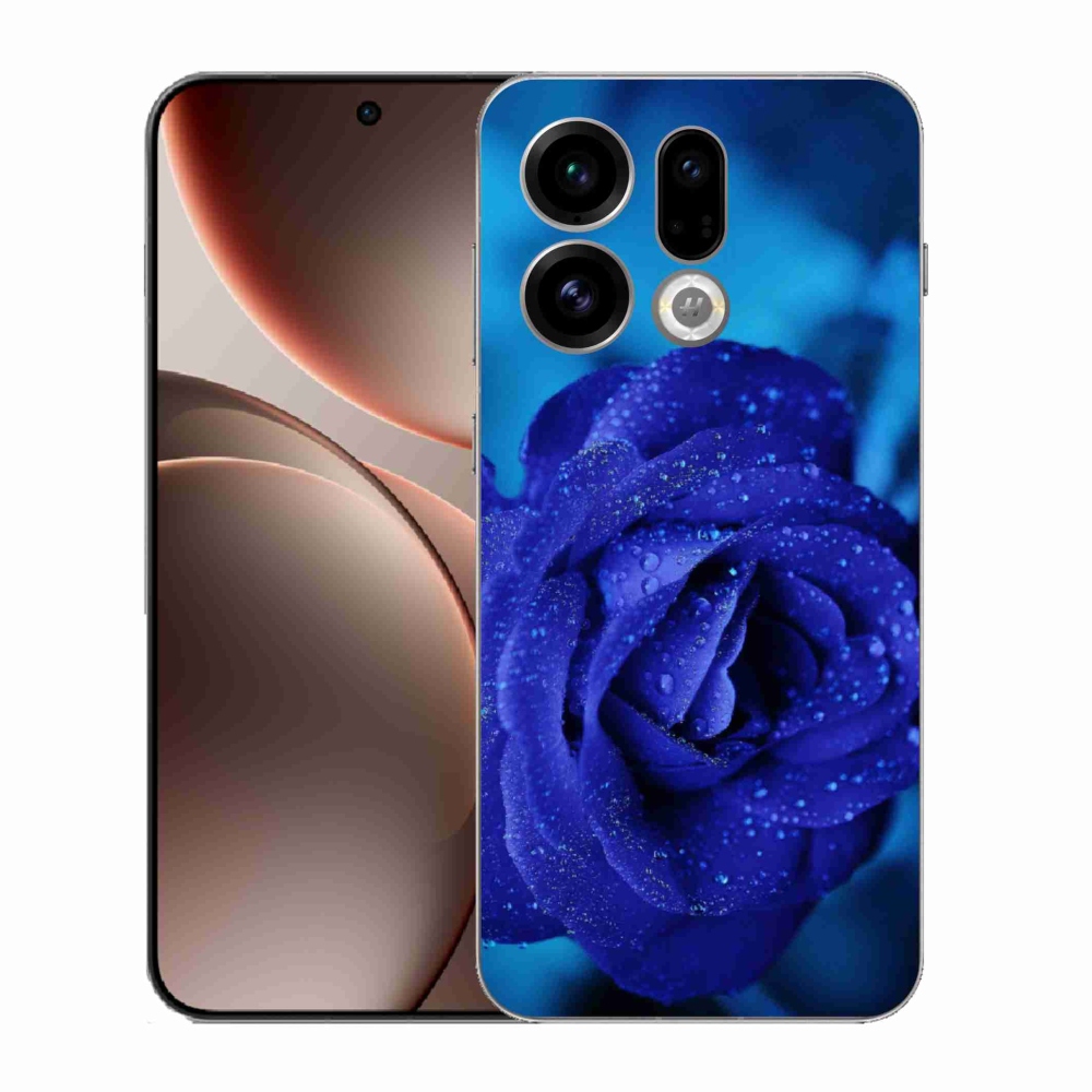 Gél borítás mmCase az Oppo Find X9-hez - kék rózsa