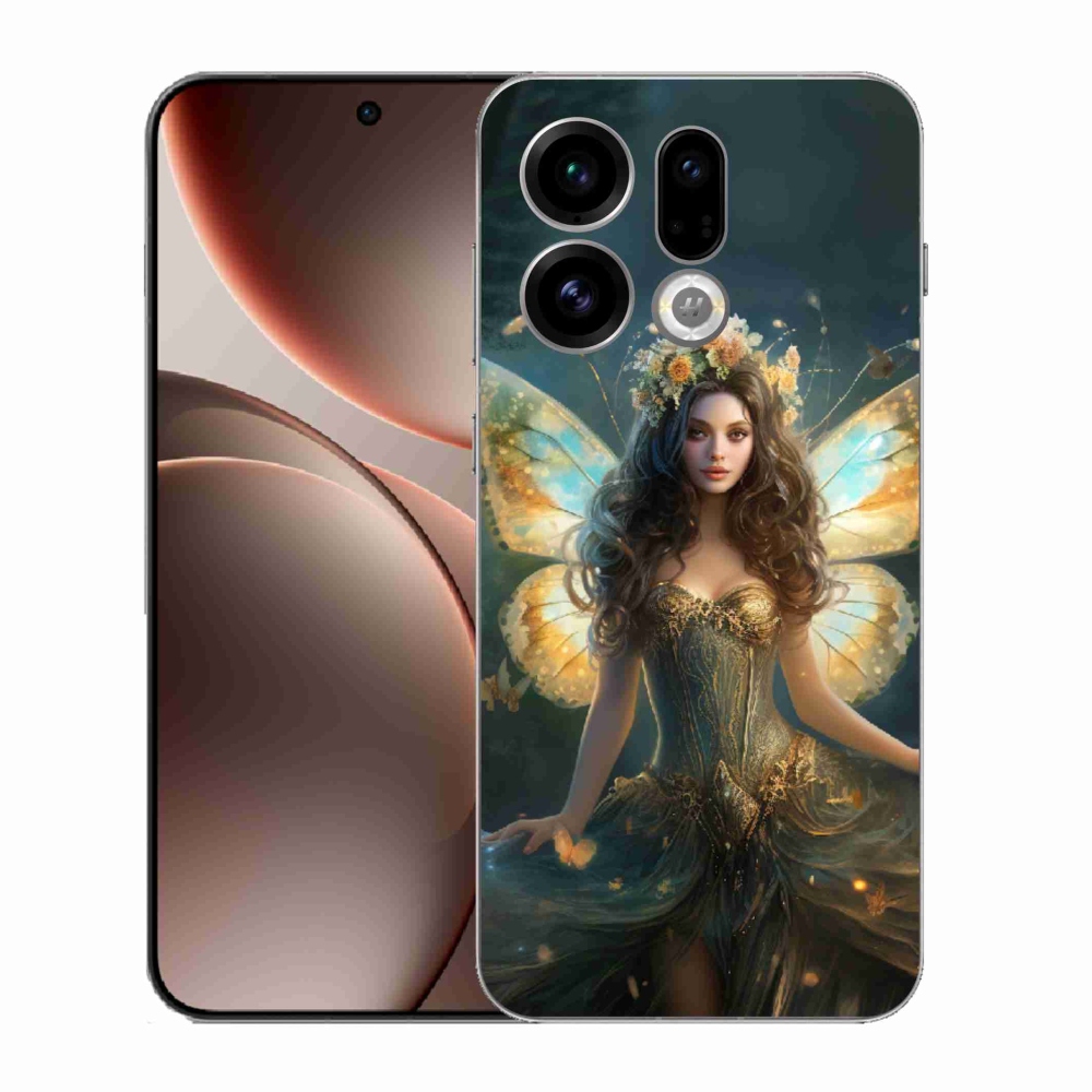 Gél borító mmCase az Oppo Find X9-hez - pillangó nő
