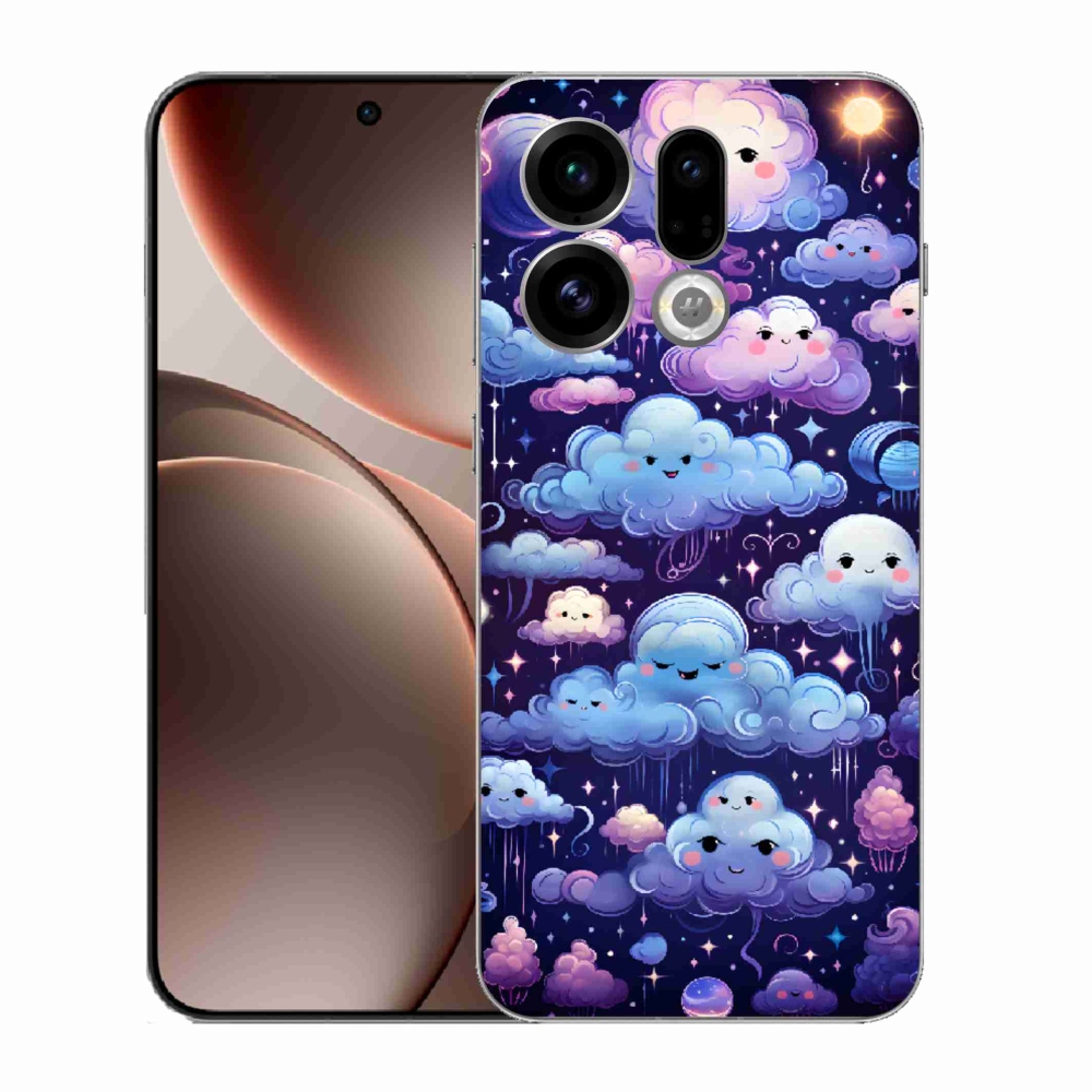 Gél borítás mmCase az Oppo Find X9-hez - felhők