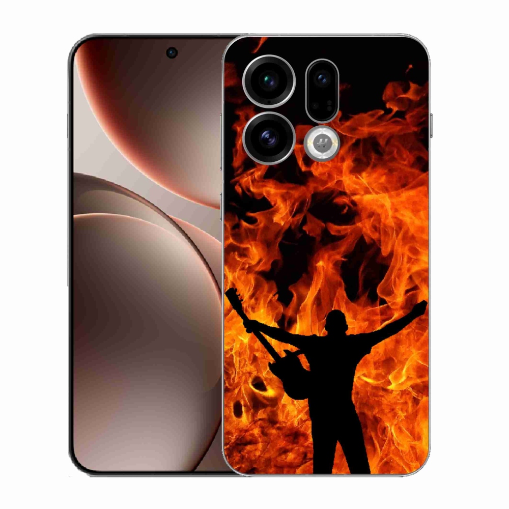 Gél borító mmCase az Oppo Find X9 számára - zenész és tűz