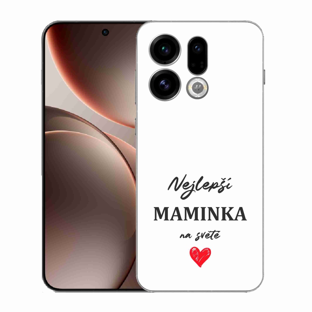Gél borító mmCase az Oppo Find X9-hez - Best Mom 1 fehér háttér